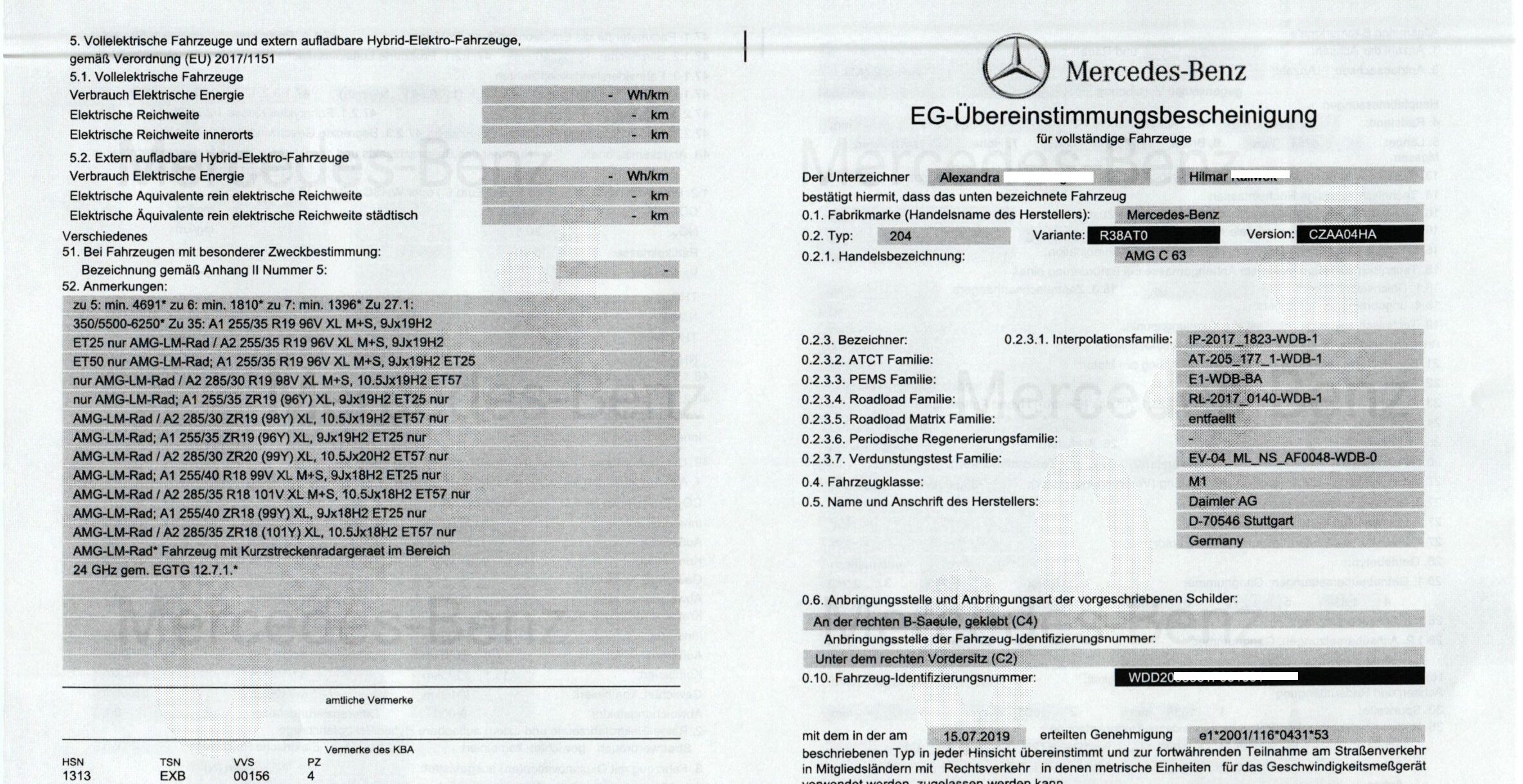 COC import voiture allemagne